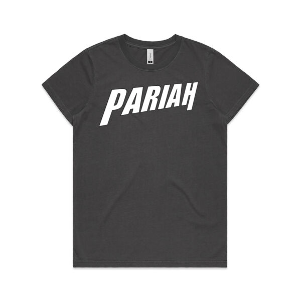 White logo faded women's T Thumbnail